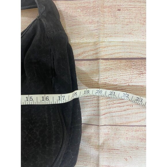 Alexander Wang Women's Black Suede Croc Embossed Hobo Bag - OS - Picture 6 of 14